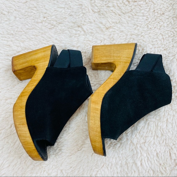 Kenneth Cole Reaction Wedges Black Leather Straps - Picture 5 of 12